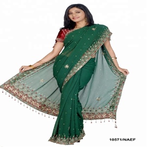 Sari de Seda de Diseño Tradicional Indio, ÚLTIMO DISEÑO - Product Image 4