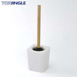 Porte-brosse de toilette cylindrique à rayures droites, en Poly, Design, 1 pièce - Product Image 6