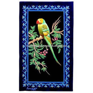 Tapis de bijou en tissu fait à la main auto-adhésif Zari broderie tenture murale pour la décoration intérieure chambres et cadeaux - Product Image 3