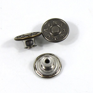 <span class=keywords><strong>Botones</strong></span> de Metal para Jeans con Logotipo Personalizado, Duraderos, <span class=keywords><strong>Desmontables</strong></span>, de Latón, para Chaquetas y Jeans - Product Image 1