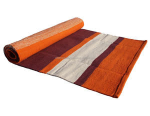 Estera de Yoga de algodón suave antideslizante hecha a mano, alfombra de meditación de etiqueta privada popular, esteras de ejercicio de proveedor indio - Product Image 1