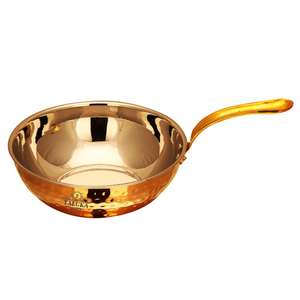 Handmade Hammered Fry Pan Copper <b>Non</b> <b>Stick</b> 25 Oz Serving Cooking Pot - Product Image 2