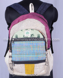 Latest Fashionable Canvas <b>Hemp</b> Backpack HBB 0048 - Product Image 2
