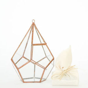 กล่องแก้วทรงเรขาคณิตปรับแต่งโลโก้ได้สำหรับตกแต่งบ้านและจัดเก็บเครื่องประดับโครงสร้างโลหะบรรจุในกล่อง - Product Image 3
