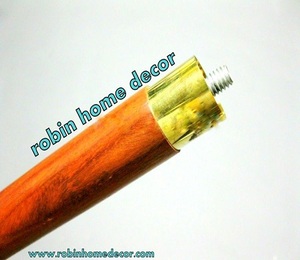 Canne à ramper en bois massif à 3 plis, DESIGN victorien ANTIQUE - Product Image 2