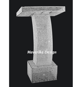 Pupitre de mariage en cristal, pilier décoratif, pupitre sur pied carré, pupitre de scène, mobilier scolaire personnalisé et élégant - Product Image 6
