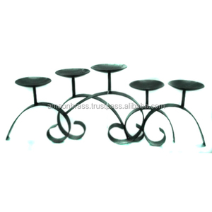 Iron Metal <b>Candle</b> Holder Manufacturer Five Arm Table Decoration Glass Tea Lite Holder <b>Candle</b> Stand <b>Small</b> Metal <b>Candle</b> Holders - Product Image 3