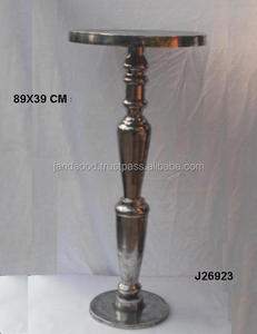Modern 89cm Round Cast Aluminium <b>Table</b> with Rough Nickel Finish Home Decor Furniture for Living Room - Product Image 2