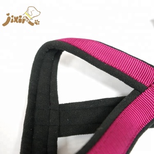 Harnais en Nylon Rose rouge, personnalisé, pour chien, avec rembourrage polaire, meilleure vente - Product Image 5