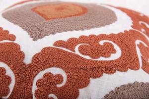 Wholesale Indian Suzani Cushion Cover Embroidered Decorative Cotton <b>Throw</b> <b>Pillow</b> Cases - Product Image 6