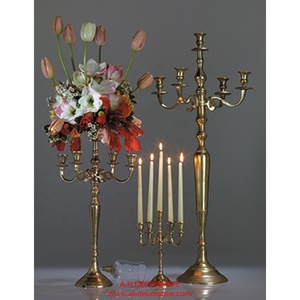 Chandelier de luxe avec 5 bras de bougies, chandelier de 3 pièces centrales de Table de mariage, pour décoration de noël - Product Image 1