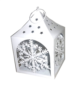 เครื่องตกแต่งรูปกระท่อมโลหะ,ของตกแต่งคริสต์มาสแบบแขวนสวยงาม - Product Image 1