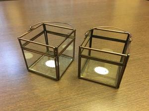Wholesale SANGHAVI Traditional Design Brass Antique Gold Rectangle Shape Terrarium Tabletop <b>Glass</b> Crystal <b>Vase</b> Customizable Size - Product Image 6