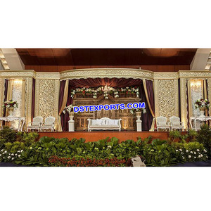 Decoración de escenario para eventos de boda, escenario de estilo indio, impresionante, para escenarios de boda, bollwood, recepción - Product Image 1