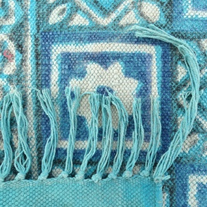 พรมพิมพ์ลายบล็อก5x8ฟุตขนาดใหญ่ลายไม้สำหรับย้อมผักโบราณพรมทอมือ - Product Image 3