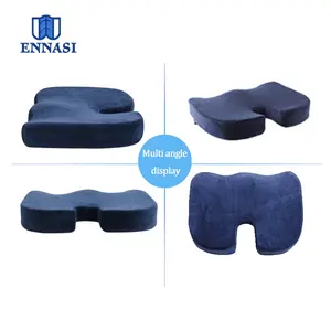 Ergonomic Coccyx Chỉnh Hình Comfort Memory Foam Seat Cushion Đối Với Ngồi CE 100% Polyester Người Lớn Đúc Màu Tùy Chỉnh