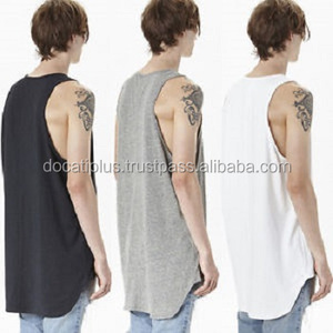 เสื้อยืดสตรีทแขนกุดทรงสูงแบบสั่งทำเสื้อยืดระบายอากาศได้ดีมีโลโก้ด้านหน้าเสื้อไซส์ใหญ่พิเศษขายส่ง - Product Image 2