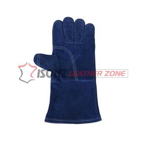 Guantes de soldadura de cuero de gamuza para barbacoa MIG Tig, guantes de trabajo protectores resistentes a productos químicos, hechos de nailon, silicona, protección para brazos y manos - Product Image 4