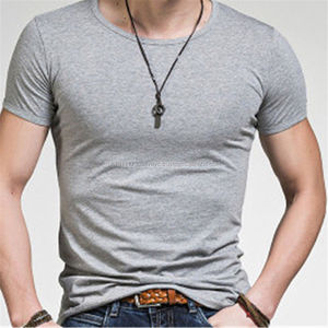 Camiseta Lisa deportiva personalizada de Bruselas para hombre, camiseta con diseño de cuello redondo, camiseta Vintage de alta calidad al por mayor para hombre - Product Image 5