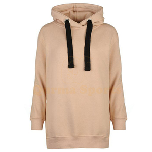 Pull à capuche imprimé de logo personnalisé pour femmes grande taille tissu tricoté brodé hiver et printemps col à capuche - Product Image 3