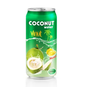 500ml VINUT Canned Coconut water with Mango juice wholesale supplier
