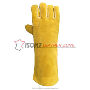 Gants de sécurité jaunes pour le soudage de la paume renforcée - Product Image 5