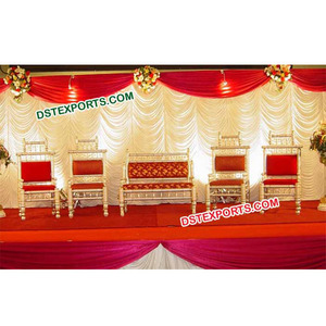 Conjunto de muebles de Sankheda para boda india hecho a mano, conjunto de muebles de Sankheda de madera, último conjunto de muebles de Sankheda para boda, oferta de venta de EE. UU. - Product Image 1