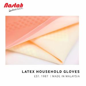 Gants de ménage en latex orange personnalisés OEM pour la cuisine, la lessive, le nettoyage des toilettes, l'été et l'automne pour les ménages malaisiens - Product Image 3