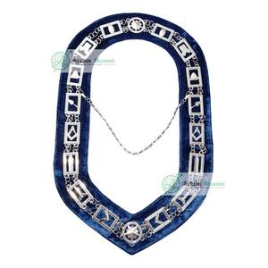 ปลอกคอเจ้าหน้าที่สีน้ำเงินคอตั้งเครื่องราชกกุธภัณฑ์ - Product Image 1