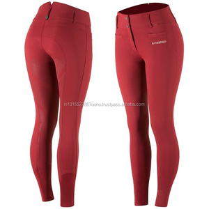 Culottes et jodhpurs d'équitation en silicone marron pour femmes - Product Image 1