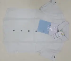 Camisas Escolares Nuevas para Niños, Manga Corta, 100% Algodón, Ecológicas, Estilo Casual Elegante, Teñidas, Anti-Pilling, Edad 4-14 Años, Corte Regular - Product Image 1