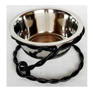 Vente en gros de bol pour chien en acier inoxydable brillant avec support en fil torsadé bol à fruits en métal bon marché pour hôtel restaurant usage domestique - Product Image 1