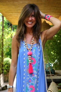 เดรสแม็กซี่ยาวปักลายดอกไม้สไตล์ลำลอง,แฟชั่นมีพู่ด้านหลังไม่หักสำหรับฤดูร้อนชายหาด - Product Image 3