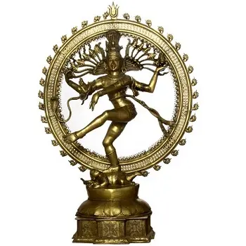Natraj (Shiva) Messing Standbeeld