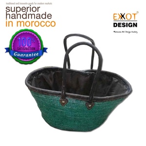 EXXOT DESIGN Elégant Marocain Original Premium Doum Matériel Sacs à provisions à manche moyen Design traditionnel pour pratique - Product Image 6