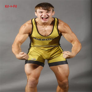 Costumes de lutte pour hommes confortables en gros Singlet de lutte sur mesure - Product Image 3