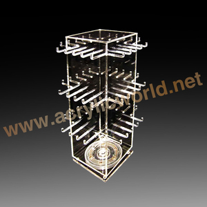 Présentoir rotatif personnalisé, dispositif de présentation de bijoux, à rotation, pour bracelets, bagues, en acrylique, livraison gratuite - Product Image 1