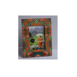 Marco de fotos de mosaico con patrones geométricos multicolor, disponible en todos los tamaños de foto, decoración del hogar - Product Image 5