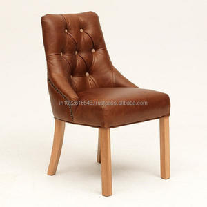 Venta al por mayor de diseño moderno de madera y cuero Silla de comedor muebles de restaurante más populares - Product Image 1