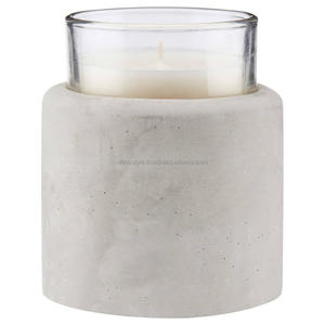 โหลเทียนเปล่าทำจากซีเมนต์สองโทน - Product Image 4