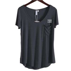 Women's Casual Cotton Plain <b>T</b> <b>Shirts</b> Short Sleeve <b>High</b> Quality Made in Pakistan Plus Size Wholesale New Style - Product Image 6