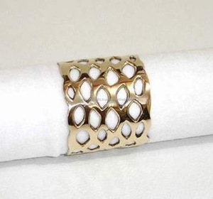 Porte-serviettes en laiton fait main moderne, écologique, vintage, pour la maison, l'hôtel, le restaurant, les mariages, les fêtes, décoration de table, luxe - Product Image 1