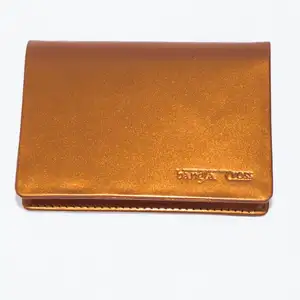 Cow Metallic Leather Men's & women's Card Case