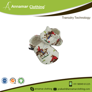 Bottines unisexe en coton biologique pour bébé, Logo personnalisé de haute qualité, vente en gros - Product Image 2