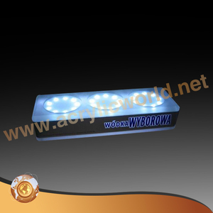 Estante de exhibición de botellas de vino con impresión UV, acrílico, en forma de polo, led - Product Image 6