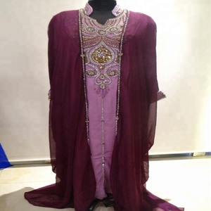 CAFTAN marocain élégante, nouveauté, JALABIYA JILBAB GEORGETTE, mariage, ABAYA - Product Image 5