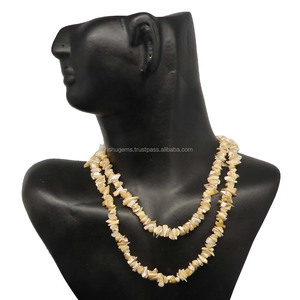 Mère de perle 9-11mm environ 36 pouces longueur puces pierres précieuses perles pour bijoux - Product Image 3