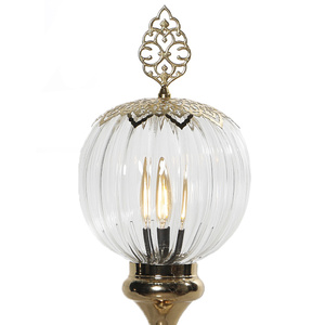 Lámpara de Mesa de Vidrio Pyrex Turca de Diseño Dorado, Ahorro de Energía de Alta Calidad, Bucle, 110-240V, Certificación CE - Product Image 3