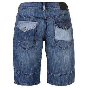 กางเกงขาสั้นผ้ายีนส์ของผู้ชายเสื้อผ้าลายพื้นใส่สบายและมีสไตล์ - Product Image 2