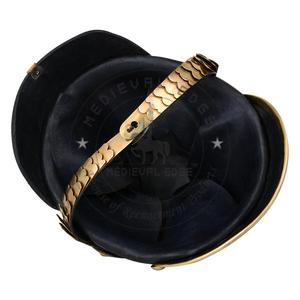 Casque allemand Pickelhaube en cuir, casque impérial prussien, casque militaire en laiton, pointe en acier, costume pour homme - Product Image 6